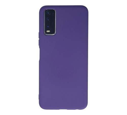 Vivo Y11S Kılıf Nano içi Kadife Silikon - Mor Vivo Y11S Kılıf Nano içi Kadife Silikon - Mor