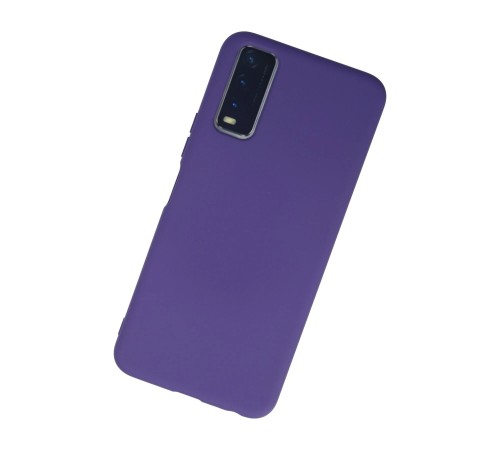 Vivo Y11S Kılıf Nano içi Kadife Silikon - Mor Vivo Y11S Kılıf Nano içi Kadife Silikon - Mor