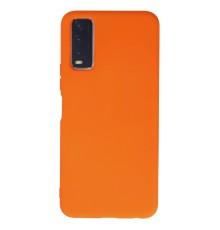 Vivo Y11S Kılıf Nano içi Kadife Silikon - Turuncu