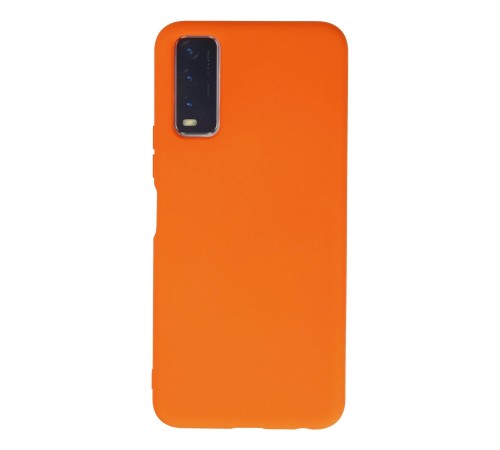 Vivo Y11S Kılıf Nano içi Kadife Silikon - Turuncu Vivo Y11S Kılıf Nano içi Kadife Silikon - Turuncu