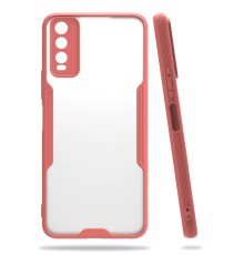 Vivo Y11S Kılıf Platin Silikon - Pembe