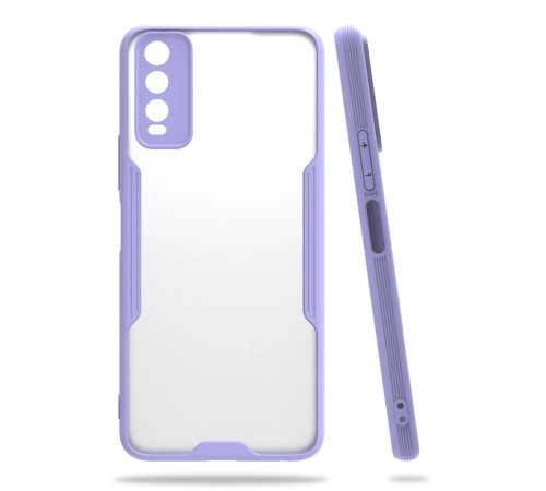 Vivo Y11S Kılıf Platin Silikon - Lila Vivo Y11S Kılıf Platin Silikon - Lila