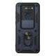 Xiaomi Redmi Note 9 Kılıf Pars Lens Yüzüklü Silikon - Lacivert