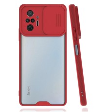 Xiaomi Redmi Note 10 Pro Kılıf Platin Kamera Koruma Silikon - Kırmızı
