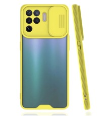 Oppo Reno 5 Lite Kılıf Platin Kamera Koruma Silikon - Sarı