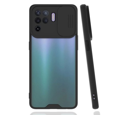 Oppo Reno 5 Lite Kılıf Platin Kamera Koruma Silikon - Siyah Oppo Reno 5 Lite Kılıf Platin Kamera Koruma Silikon - Siyah