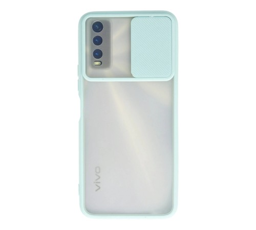 Vivo Y11S Kılıf Palm Buzlu Kamera Sürgülü Silikon - Turkuaz Vivo Y11S Kılıf Palm Buzlu Kamera Sürgülü Silikon - Turkuaz
