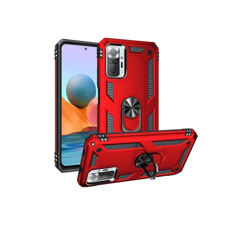 Xiaomi Redmi Note 10 Pro Kılıf Sofya Yüzüklü Silikon Kapak - Kırmızı Xiaomi Redmi Note 10 Pro Kılıf Sofya Yüzüklü Silikon Kapak - Kırmızı