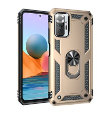 Xiaomi Redmi Note 10 Pro Kılıf Sofya Yüzüklü Silikon Kapak - Gold