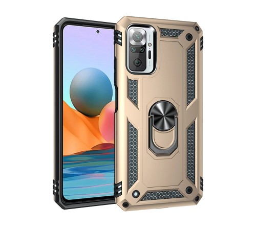 Xiaomi Redmi Note 10 Pro Kılıf Sofya Yüzüklü Silikon Kapak - Gold Xiaomi Redmi Note 10 Pro Kılıf Sofya Yüzüklü Silikon Kapak - Gold