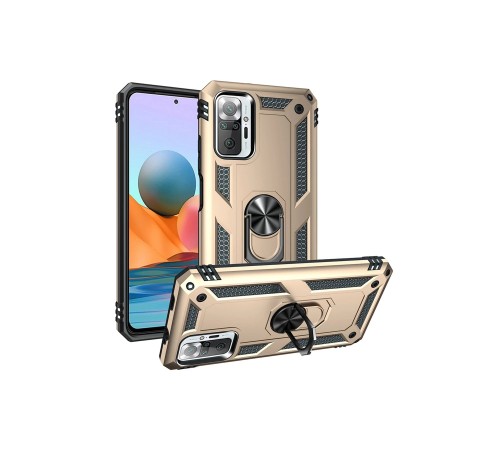 Xiaomi Redmi Note 10 Pro Kılıf Sofya Yüzüklü Silikon Kapak - Gold Xiaomi Redmi Note 10 Pro Kılıf Sofya Yüzüklü Silikon Kapak - Gold
