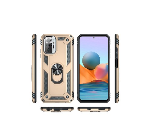 Xiaomi Redmi Note 10 Pro Kılıf Sofya Yüzüklü Silikon Kapak - Gold Xiaomi Redmi Note 10 Pro Kılıf Sofya Yüzüklü Silikon Kapak - Gold