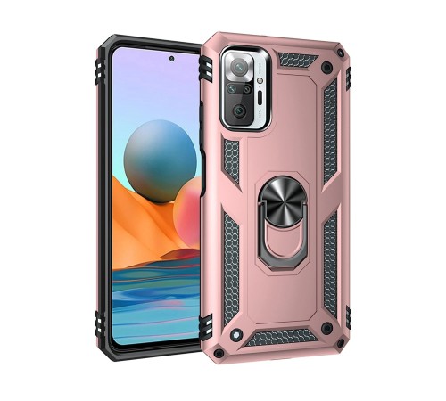 Xiaomi Redmi Note 10 Pro Kılıf Sofya Yüzüklü Silikon Kapak - Rose Xiaomi Redmi Note 10 Pro Kılıf Sofya Yüzüklü Silikon Kapak - Rose