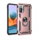 Xiaomi Redmi Note 10 Pro Kılıf Sofya Yüzüklü Silikon Kapak - Rose