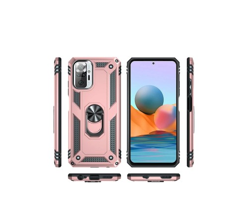 Xiaomi Redmi Note 10 Pro Kılıf Sofya Yüzüklü Silikon Kapak - Rose Xiaomi Redmi Note 10 Pro Kılıf Sofya Yüzüklü Silikon Kapak - Rose