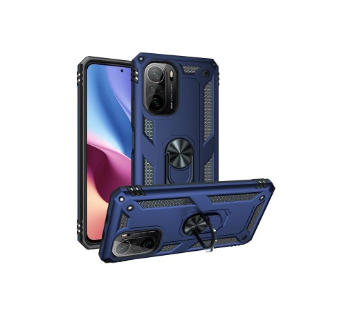 Xiaomi Poco F3 Kılıf Sofya Yüzüklü Silikon Kapak - Lacivert Xiaomi Poco F3 Kılıf Sofya Yüzüklü Silikon Kapak - Lacivert