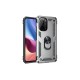 Xiaomi Poco F3 Kılıf Sofya Yüzüklü Silikon Kapak - Gümüş