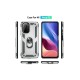 Xiaomi Poco F3 Kılıf Sofya Yüzüklü Silikon Kapak - Gümüş