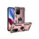 Xiaomi Poco F3 Kılıf Sofya Yüzüklü Silikon Kapak - Rose