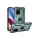 Xiaomi Poco F3 Kılıf Sofya Yüzüklü Silikon Kapak - Yeşil