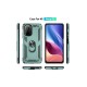 Xiaomi Poco F3 Kılıf Sofya Yüzüklü Silikon Kapak - Yeşil