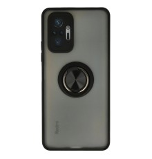 Xiaomi Redmi Note 10 Pro Kılıf Montreal Yüzüklü Silikon Kapak - Siyah