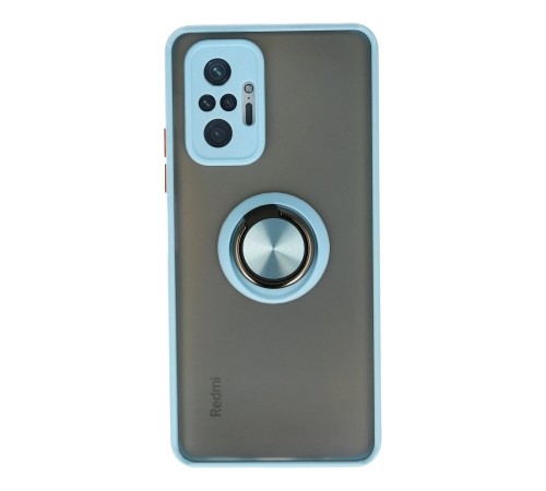 Xiaomi Redmi Note 10 Pro Kılıf Montreal Yüzüklü Silikon Kapak - Buz Mavi Xiaomi Redmi Note 10 Pro Kılıf Montreal Yüzüklü Silikon Kapak - Buz Mavi