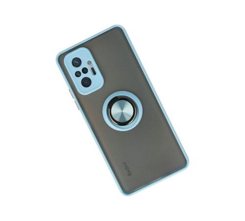 Xiaomi Redmi Note 10 Pro Kılıf Montreal Yüzüklü Silikon Kapak - Buz Mavi Xiaomi Redmi Note 10 Pro Kılıf Montreal Yüzüklü Silikon Kapak - Buz Mavi