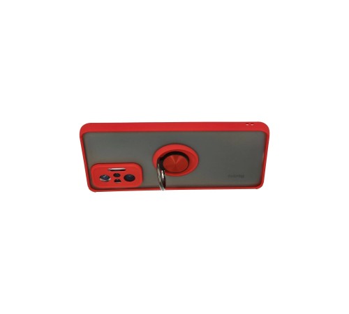 Xiaomi Redmi Note 10 Pro Kılıf Montreal Yüzüklü Silikon Kapak - Kırmızı Xiaomi Redmi Note 10 Pro Kılıf Montreal Yüzüklü Silikon Kapak - Kırmızı