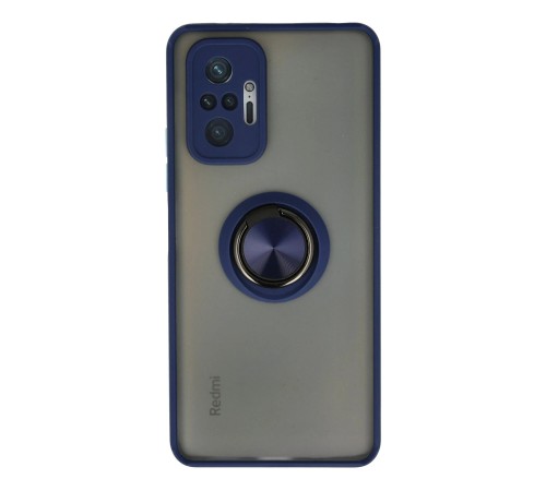 Xiaomi Redmi Note 10 Pro Kılıf Montreal Yüzüklü Silikon Kapak - Lacivert Xiaomi Redmi Note 10 Pro Kılıf Montreal Yüzüklü Silikon Kapak - Lacivert