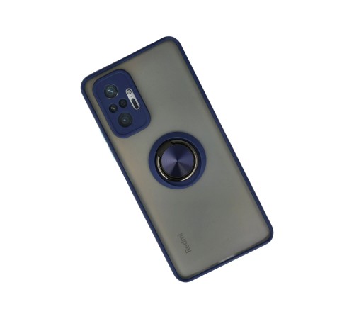 Xiaomi Redmi Note 10 Pro Kılıf Montreal Yüzüklü Silikon Kapak - Lacivert Xiaomi Redmi Note 10 Pro Kılıf Montreal Yüzüklü Silikon Kapak - Lacivert