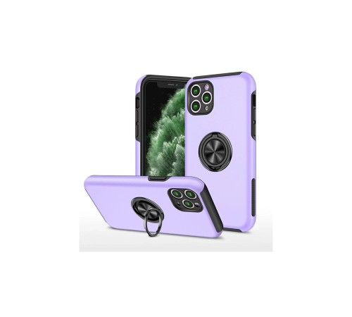 iPhone 11 Pro Max Kılıf Elit Yüzüklü Kapak - Mor iPhone 11 Pro Max Kılıf Elit Yüzüklü Kapak - Mor