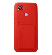 Xiaomi Redmi 9C Kılıf Kelvin Kartvizitli Silikon - Kırmızı