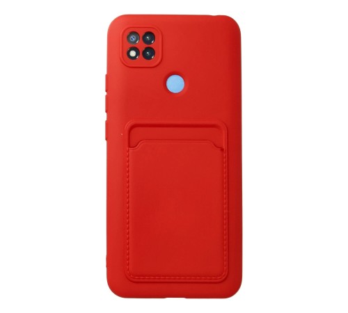 Xiaomi Redmi 9C Kılıf Kelvin Kartvizitli Silikon - Kırmızı Xiaomi Redmi 9C Kılıf Kelvin Kartvizitli Silikon - Kırmızı