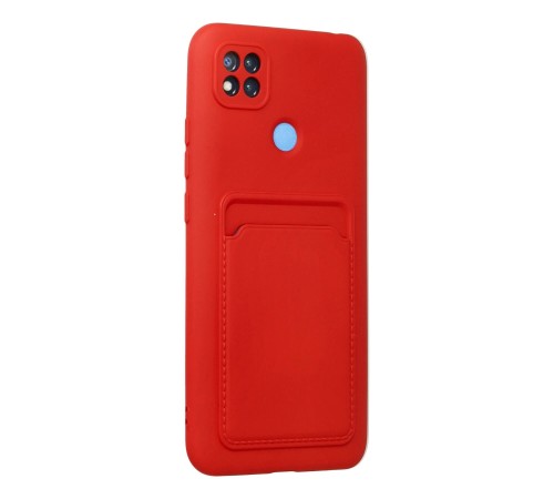 Xiaomi Redmi 9C Kılıf Kelvin Kartvizitli Silikon - Kırmızı Xiaomi Redmi 9C Kılıf Kelvin Kartvizitli Silikon - Kırmızı