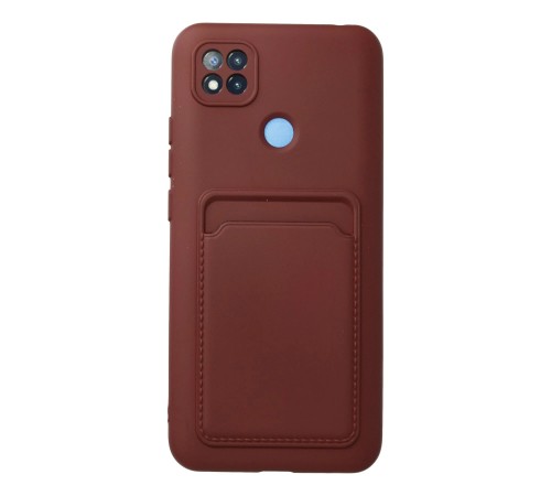 Xiaomi Redmi 9C Kılıf Kelvin Kartvizitli Silikon - Bordo Xiaomi Redmi 9C Kılıf Kelvin Kartvizitli Silikon - Bordo