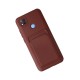 Xiaomi Redmi 9C Kılıf Kelvin Kartvizitli Silikon - Bordo