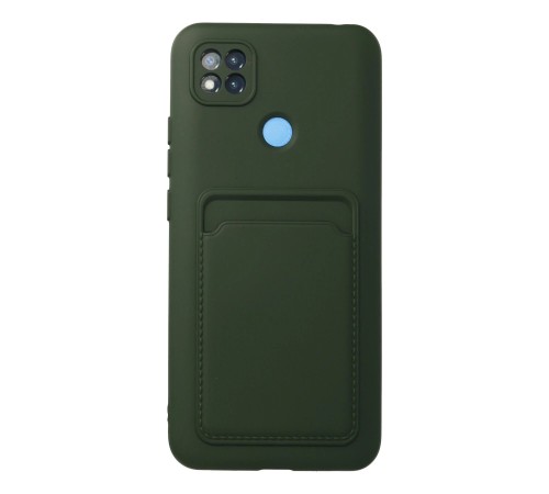 Xiaomi Redmi 9C Kılıf Kelvin Kartvizitli Silikon - Koyu Yeşil Xiaomi Redmi 9C Kılıf Kelvin Kartvizitli Silikon - Koyu Yeşil