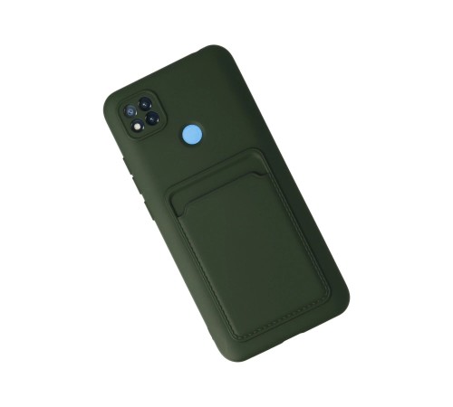 Xiaomi Redmi 9C Kılıf Kelvin Kartvizitli Silikon - Koyu Yeşil Xiaomi Redmi 9C Kılıf Kelvin Kartvizitli Silikon - Koyu Yeşil