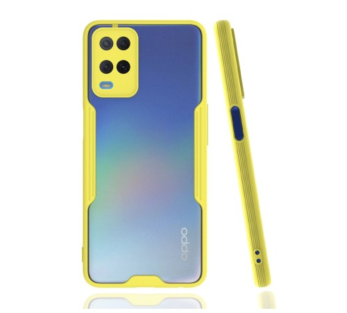 Oppo A54 4G Kılıf Platin Silikon - Sarı Oppo A54 4G Kılıf Platin Silikon - Sarı
