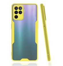 Oppo Reno 5 Lite Kılıf Platin Silikon - Sarı