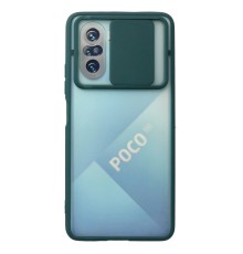 Xiaomi Poco F3 Kılıf Palm Buzlu Kamera Sürgülü Silikon - Yeşil