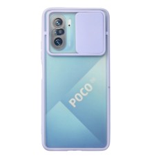 Xiaomi Poco F3 Kılıf Palm Buzlu Kamera Sürgülü Silikon - Lila