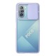Xiaomi Poco F3 Kılıf Palm Buzlu Kamera Sürgülü Silikon - Lila