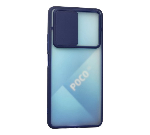 Xiaomi Poco F3 Kılıf Palm Buzlu Kamera Sürgülü Silikon - Lacivert Xiaomi Poco F3 Kılıf Palm Buzlu Kamera Sürgülü Silikon - Lacivert