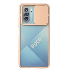 Xiaomi Poco F3 Kılıf Palm Buzlu Kamera Sürgülü Silikon - Pembe