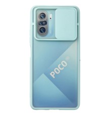 Xiaomi Poco F3 Kılıf Palm Buzlu Kamera Sürgülü Silikon - Turkuaz