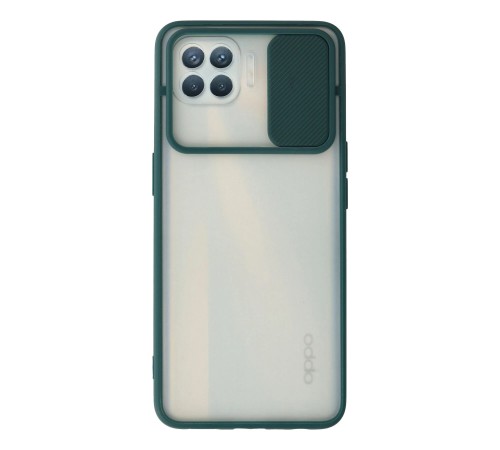 Oppo Reno 4 Lite Kılıf Palm Buzlu Kamera Sürgülü Silikon - Yeşil Oppo Reno 4 Lite Kılıf Palm Buzlu Kamera Sürgülü Silikon - Yeşil