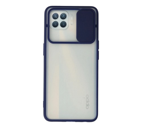 Oppo Reno 4 Lite Kılıf Palm Buzlu Kamera Sürgülü Silikon - Lacivert Oppo Reno 4 Lite Kılıf Palm Buzlu Kamera Sürgülü Silikon - Lacivert
