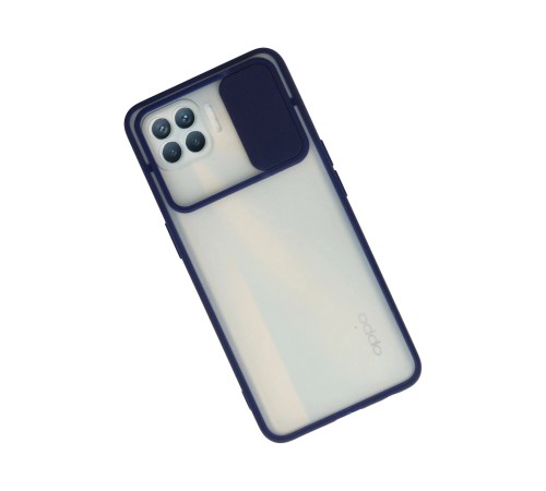 Oppo Reno 4 Lite Kılıf Palm Buzlu Kamera Sürgülü Silikon - Lacivert Oppo Reno 4 Lite Kılıf Palm Buzlu Kamera Sürgülü Silikon - Lacivert